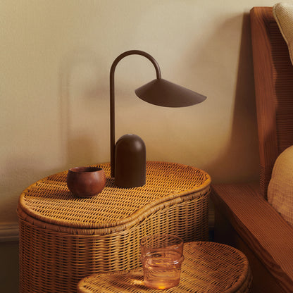 Arum Portable Lamp by Ferm Living - Dark Chocolate