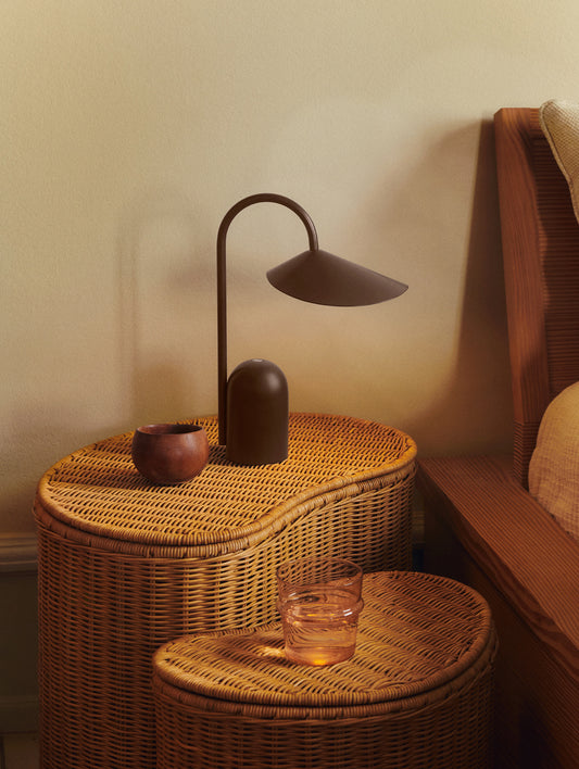 Arum Portable Lamp by Ferm Living - Dark Chocolate