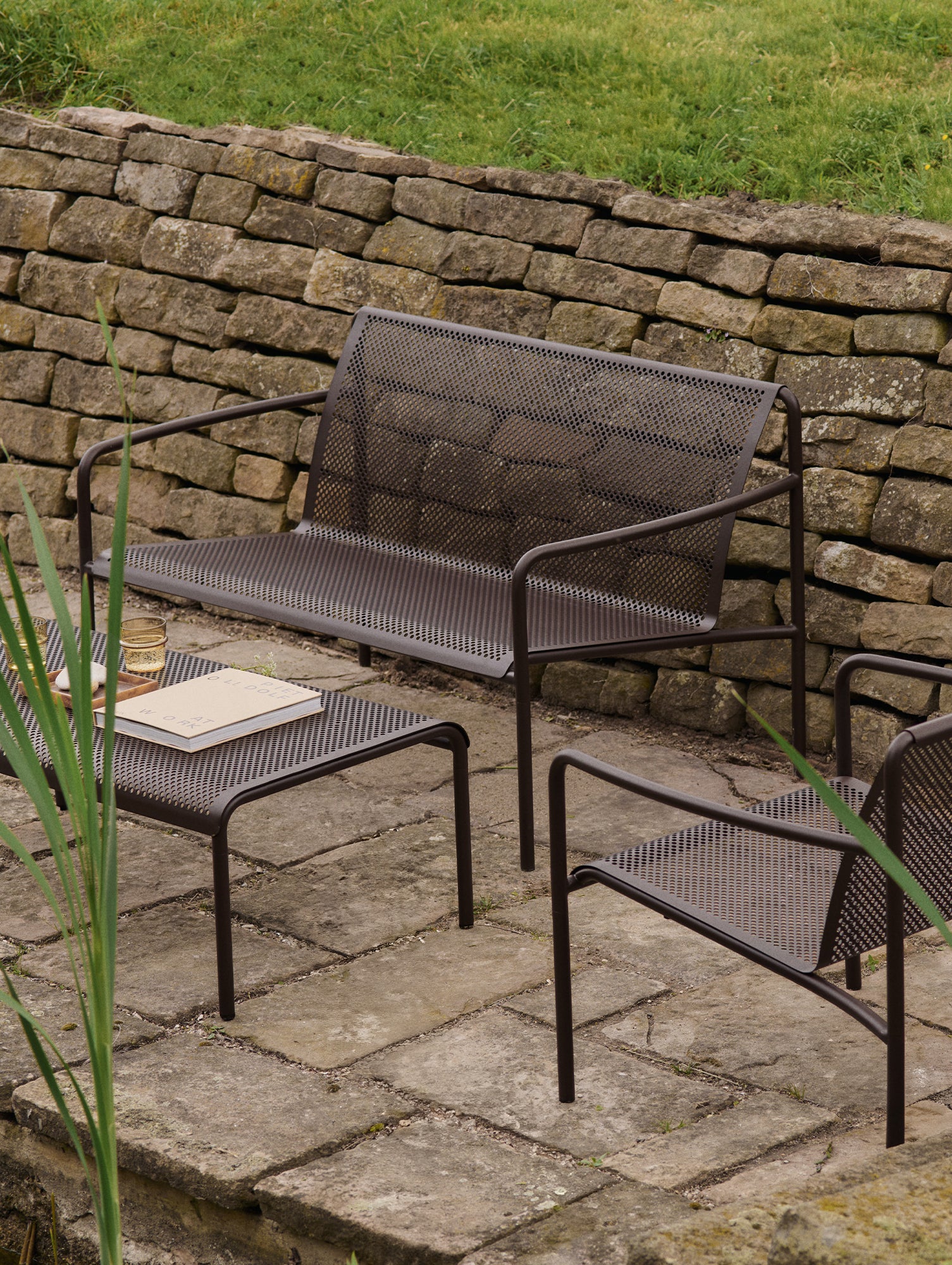 Dapple 2-Seater Lounge Sofa by Ferm Living - Dark Chocolate