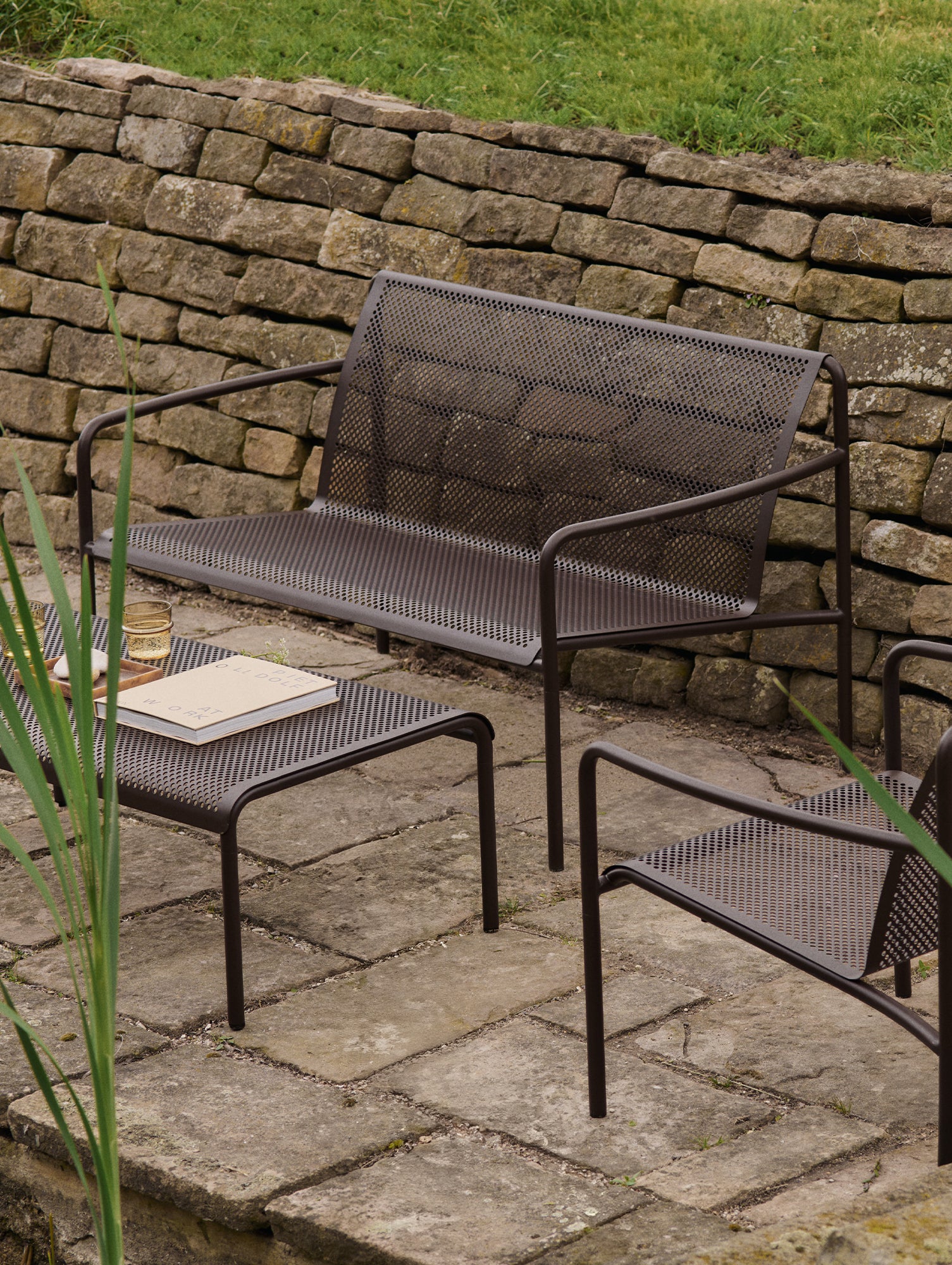 Dapple Low Table by Ferm Living - 114x57 cm / Dark Chocolate