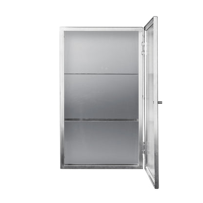Haze Wall Cabinet by Ferm Living - Stainless Steel / Reeded Glass