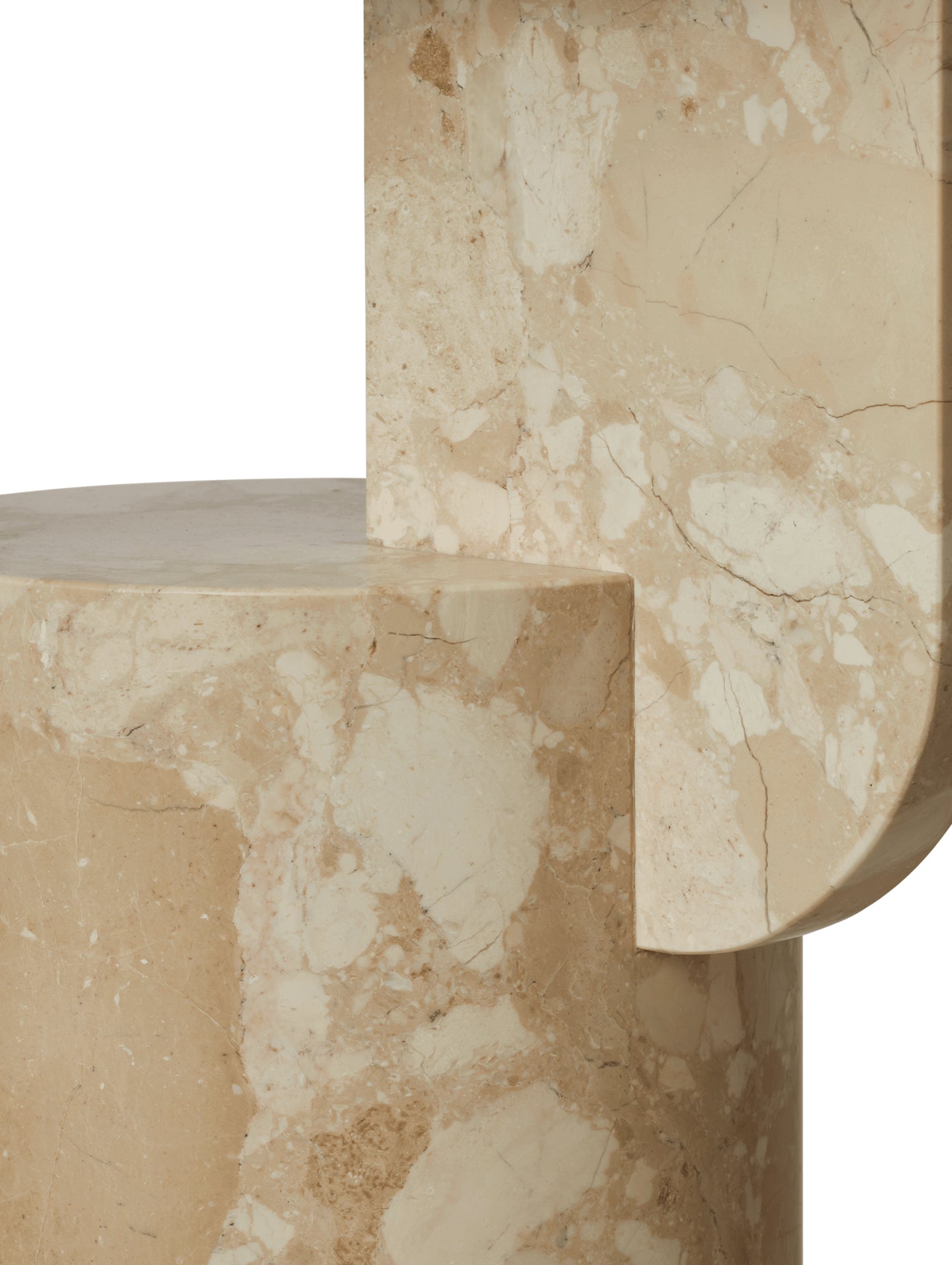 Insert Side Table by Ferm Living - Marble Sand