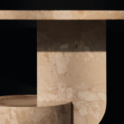 Insert Side Table by Ferm Living - Marble Sand