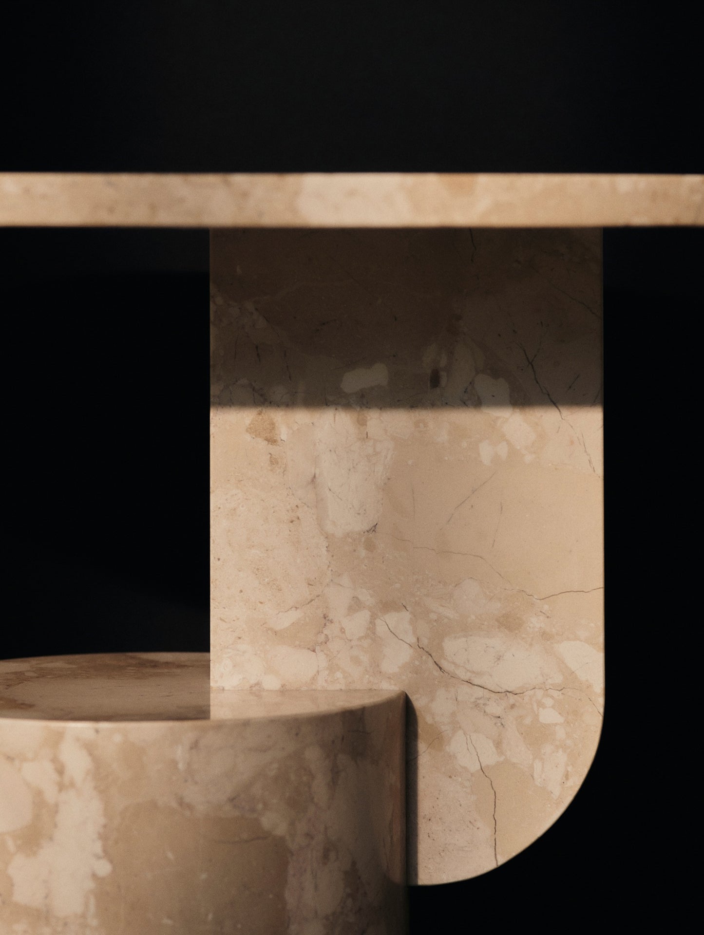 Insert Side Table by Ferm Living - Marble Sand