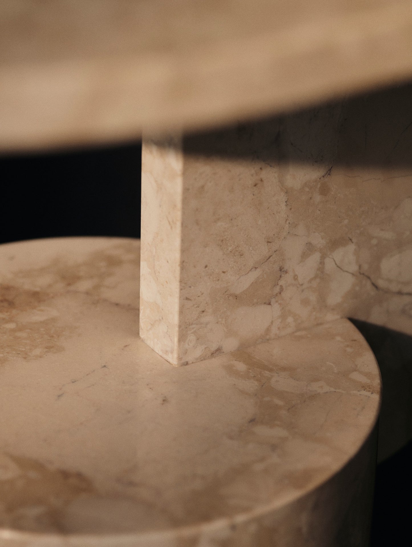 Insert Side Table by Ferm Living - Marble Sand