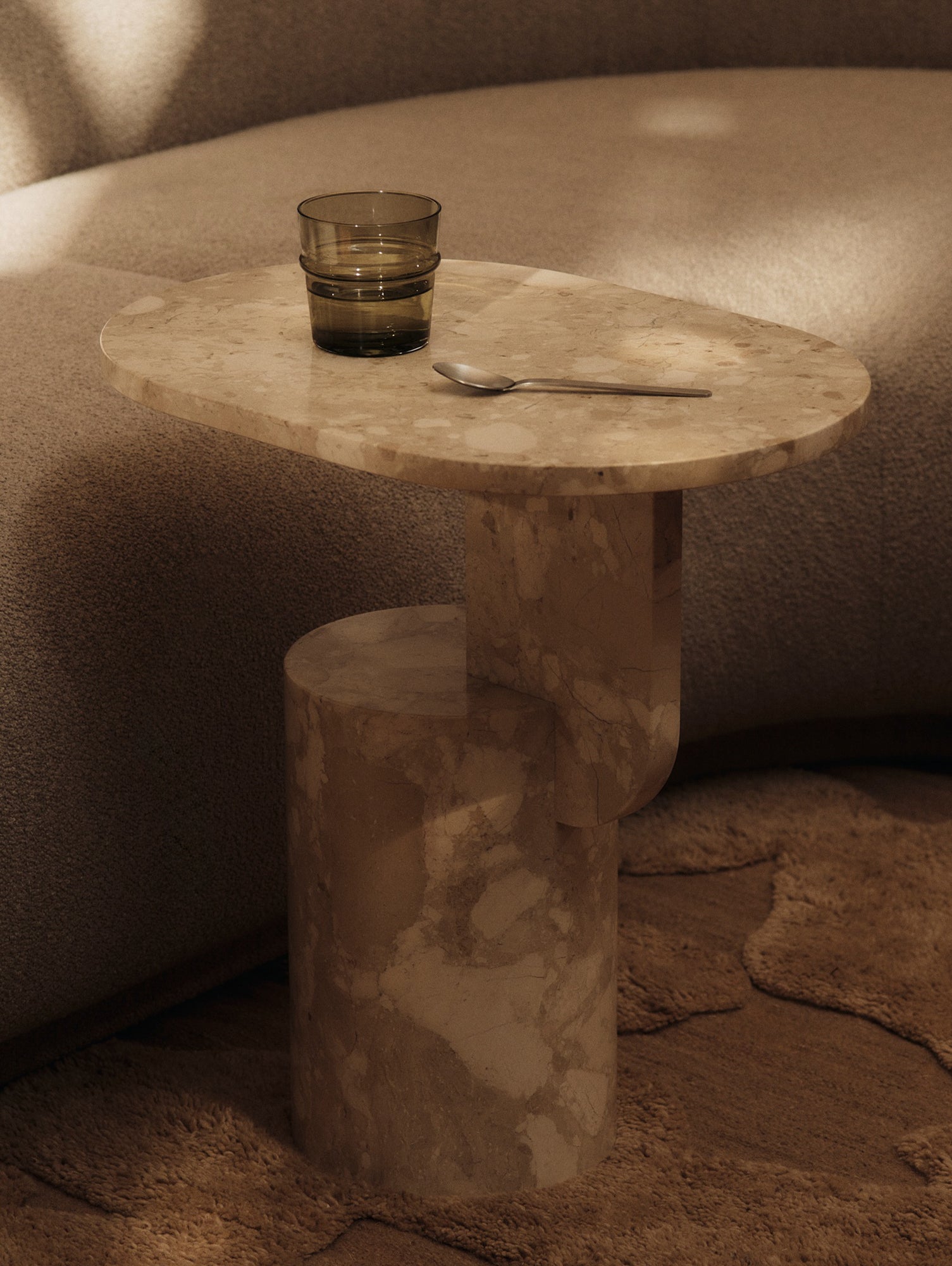 Insert Side Table by Ferm Living - Marble Sand