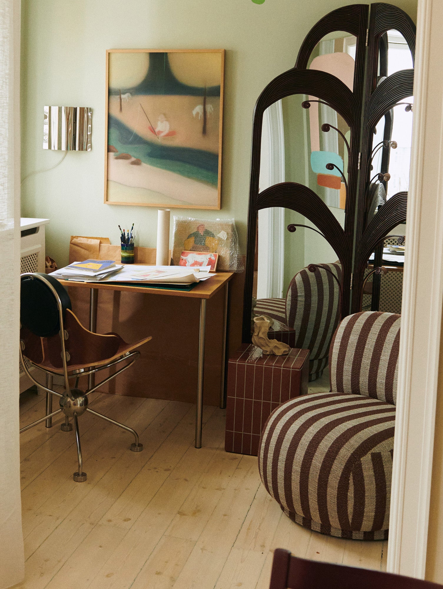 Pillar Side Table by Ferm Living - Brown