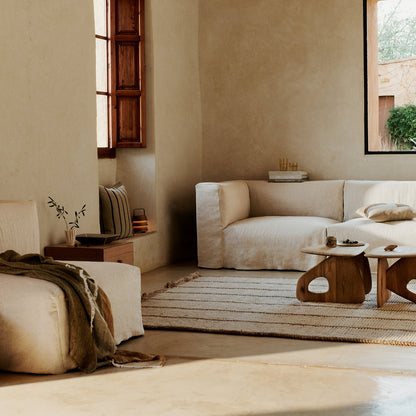 Catena Individual Sofa Modules by Ferm Living - Loose Drape (Natural)