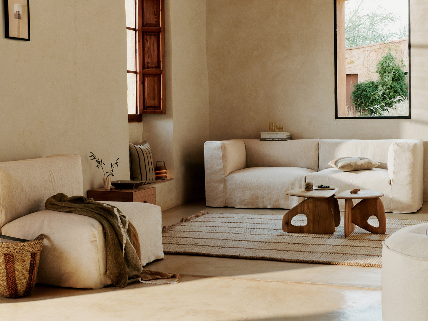 Catena Individual Sofa Modules by Ferm Living - Loose Drape (Natural)