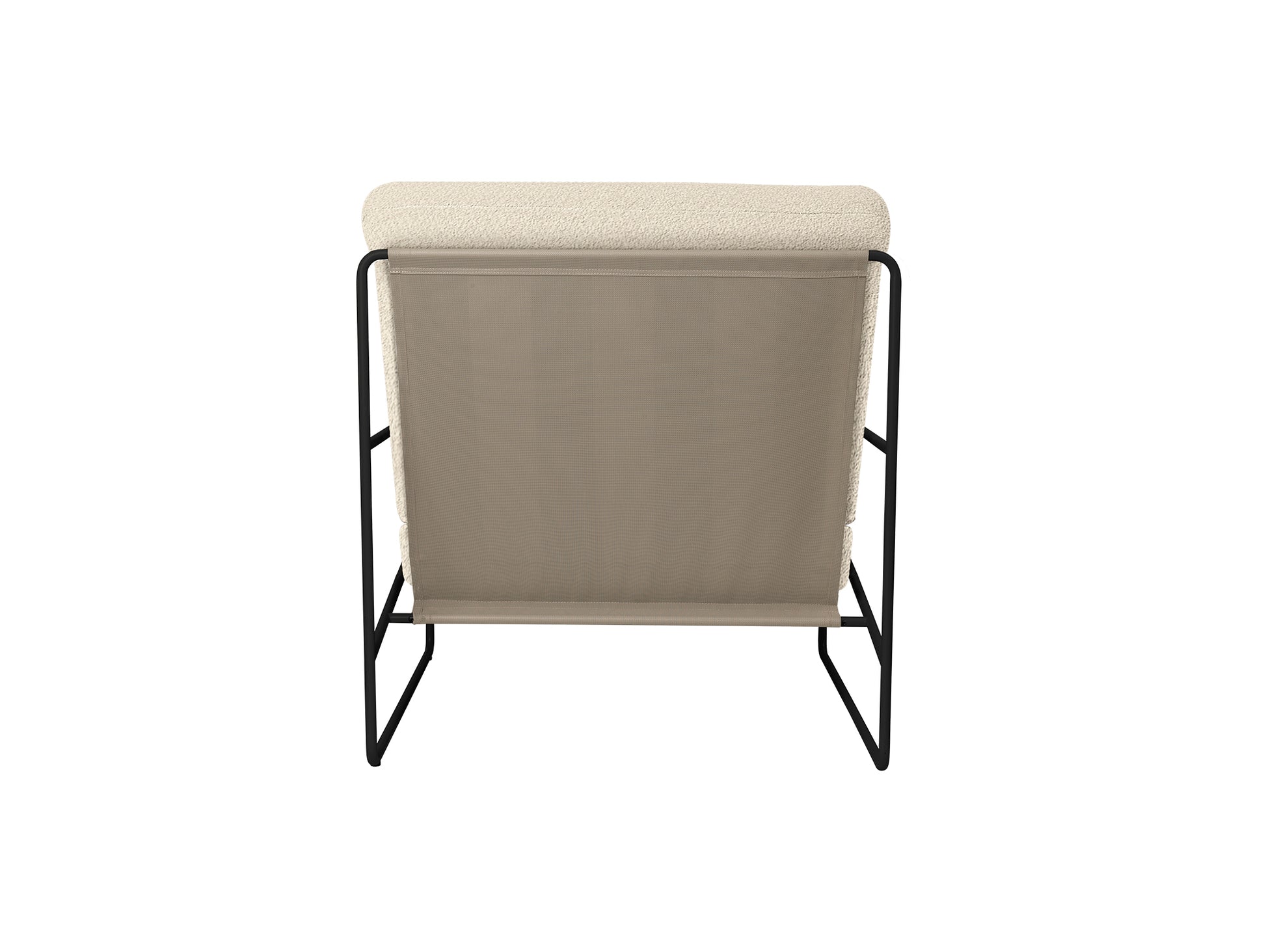 Desert 1-Seater Sofa by Ferm Living - Black Frame / Pure Boucle