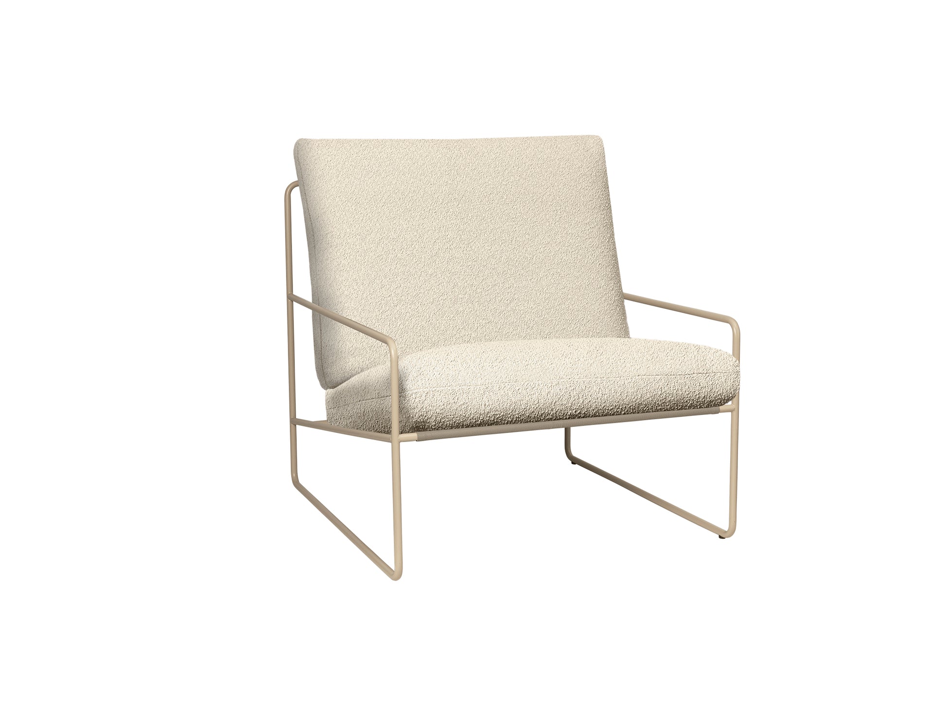 Desert 1-Seater Sofa by Ferm Living - Cashmere Frame / Pure Boucle