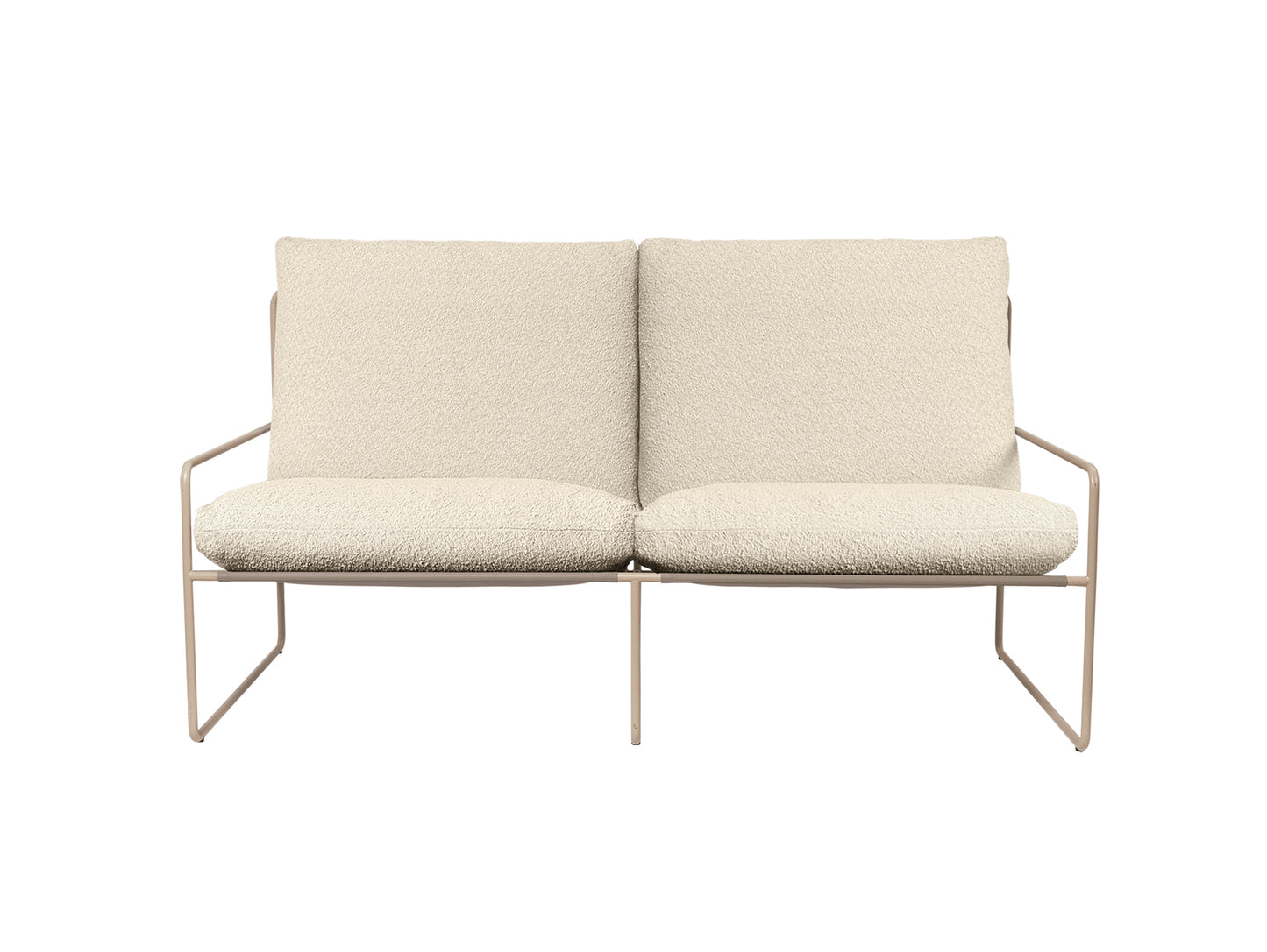 Desert 2-Seater Sofa by Ferm Living - Cashmere Frame / Pure Boucle