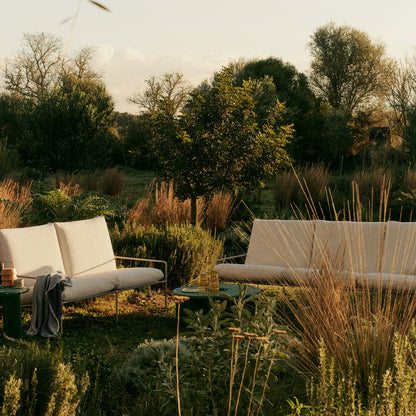 Desert 2-Seater Sofa by Ferm Living - Cashmere Frame / Off White