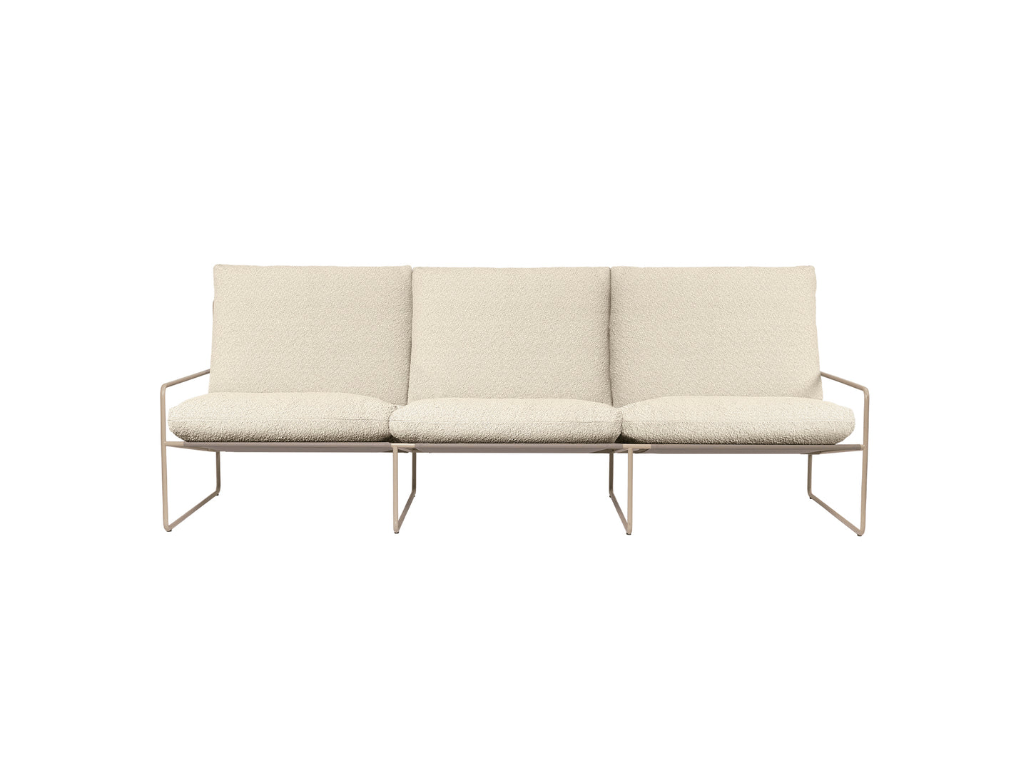 Desert 3-Seater Sofa by Ferm Living - Cashmere Frame / Pure Boucle