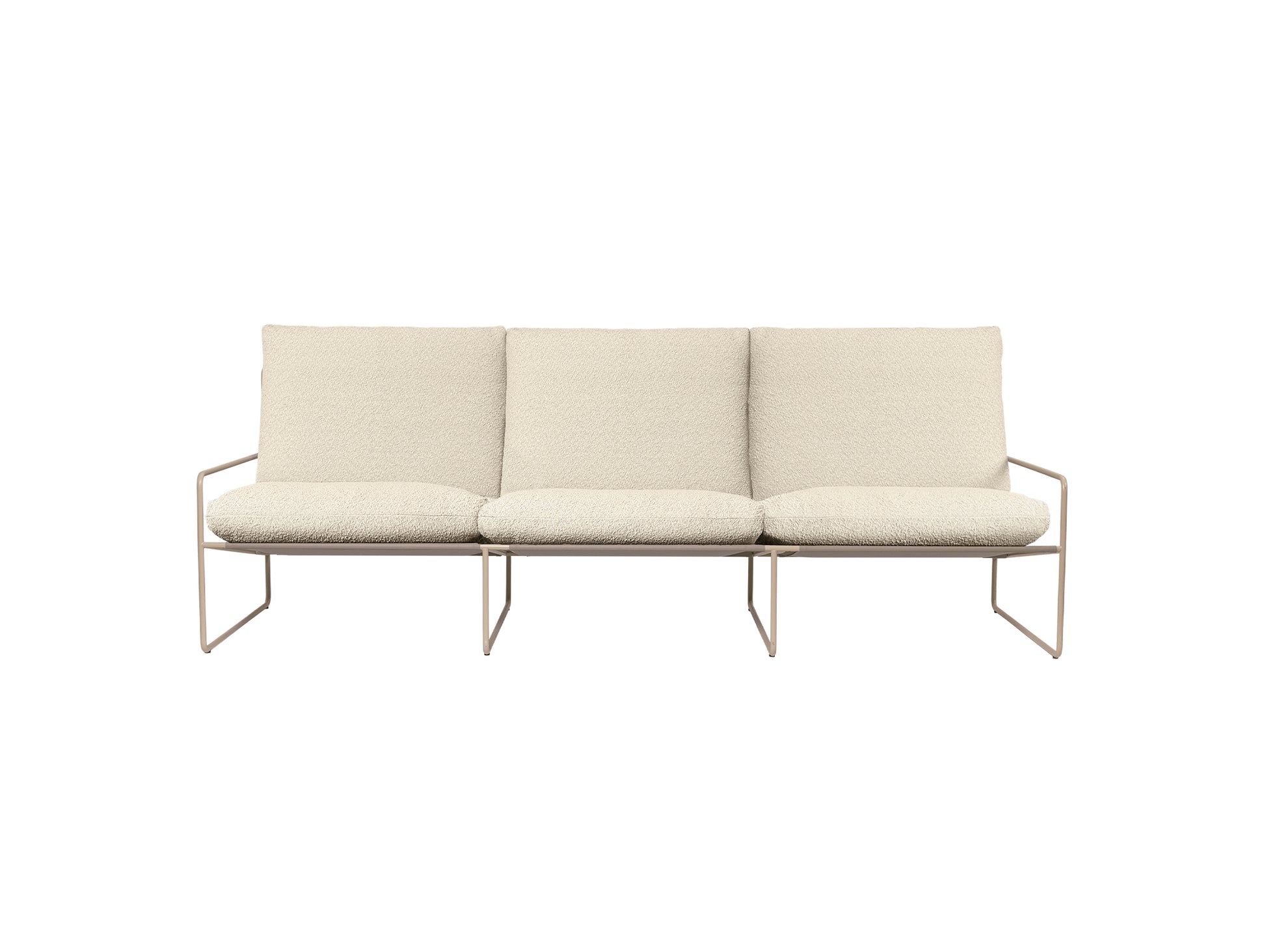 Desert 3-Seater Sofa by Ferm Living - Cashmere Frame / Pure Boucle
