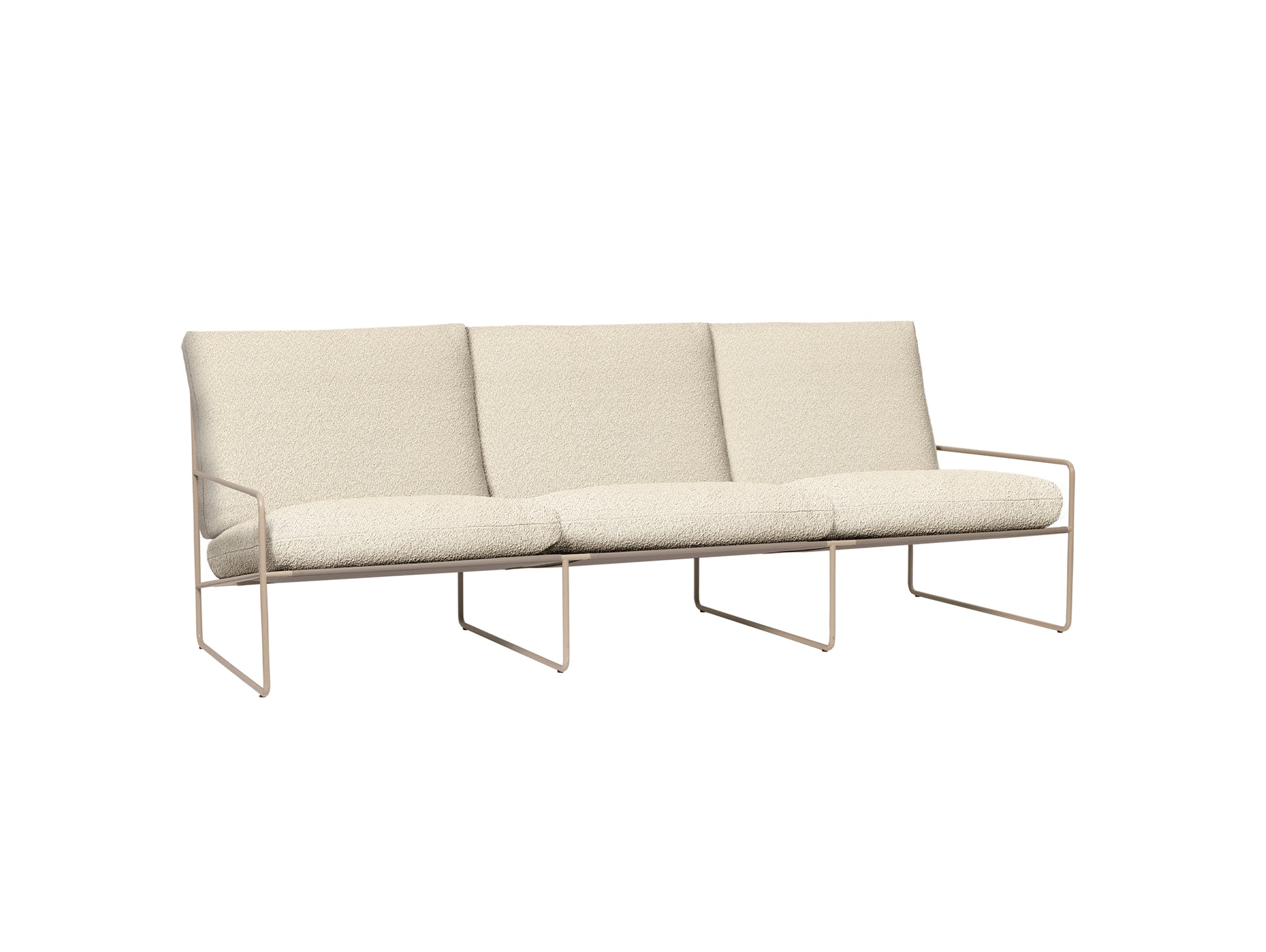 Desert 3-Seater Sofa by Ferm Living - Cashmere Frame / Pure Boucle