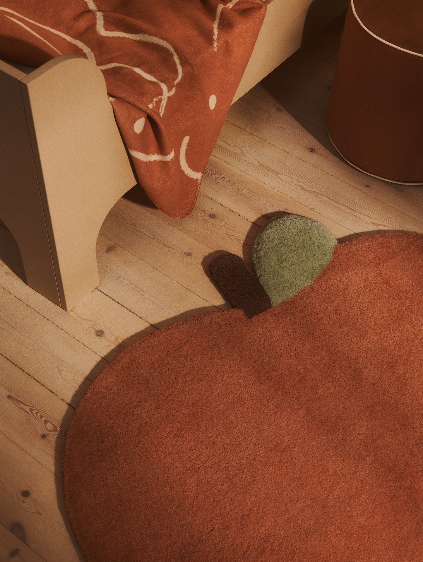 Skye Blanket by Ferm Living - Sienna / Parchment