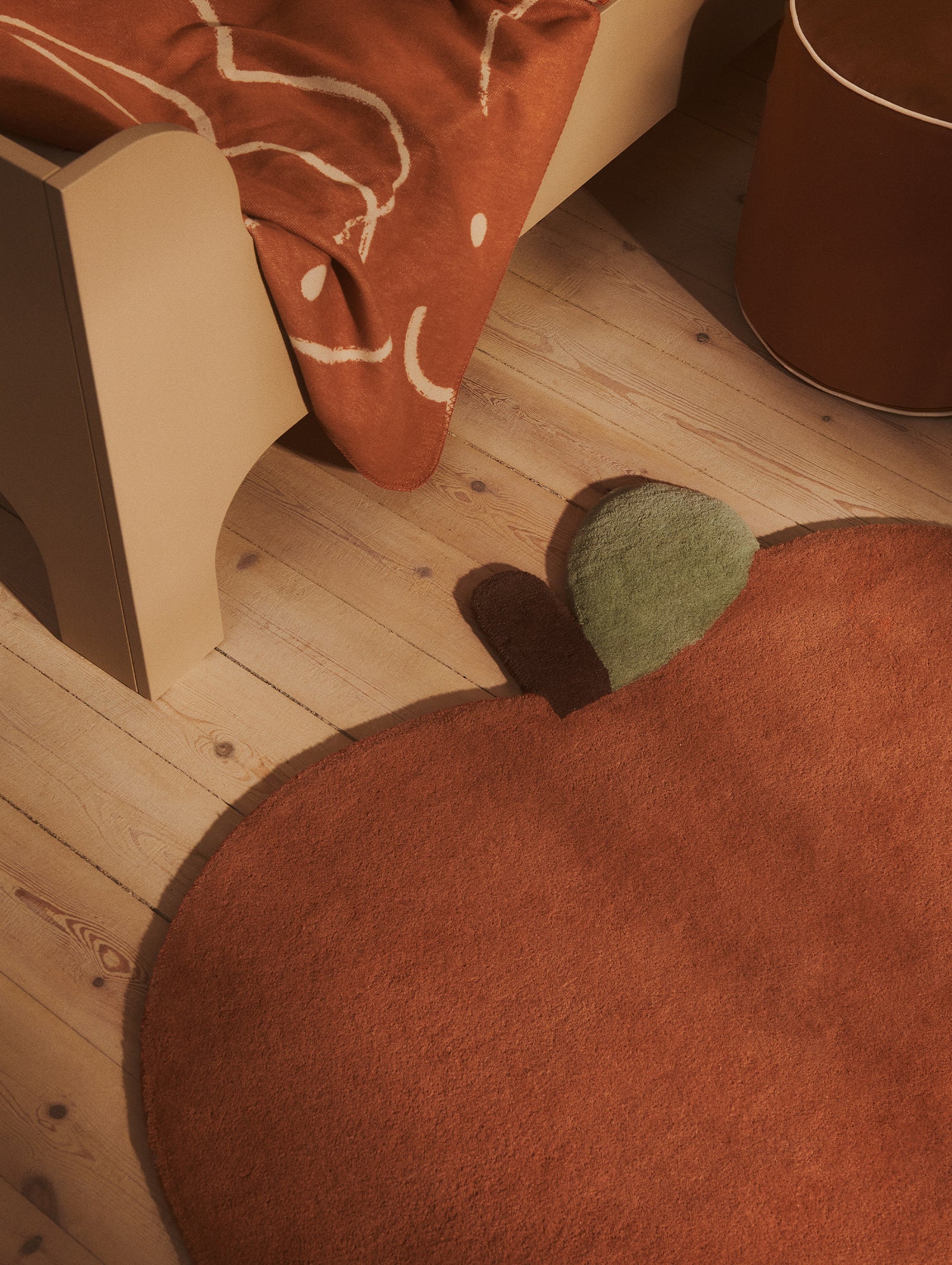Skye Blanket by Ferm Living - Sienna / Parchment