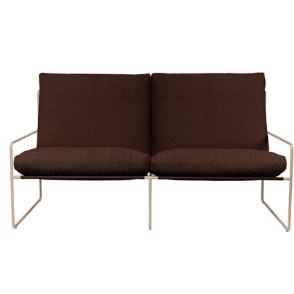 Desert 2-Seater Sofa by Ferm Living - Cashmere / Chestnut
