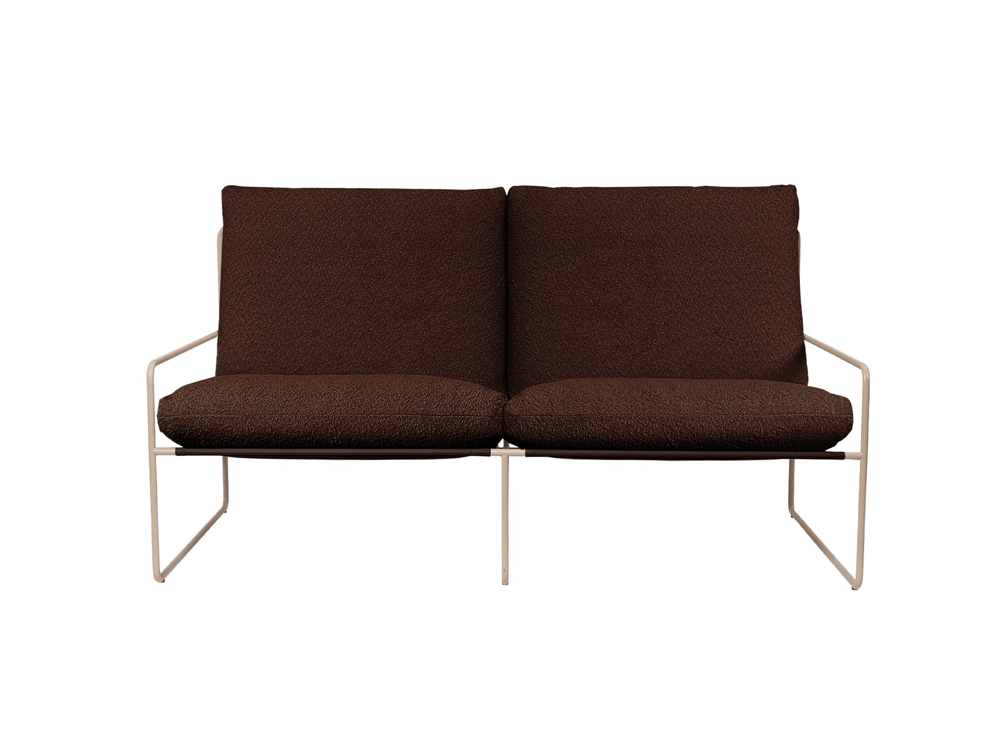 Desert 2-Seater Sofa by Ferm Living - Cashmere / Chestnut