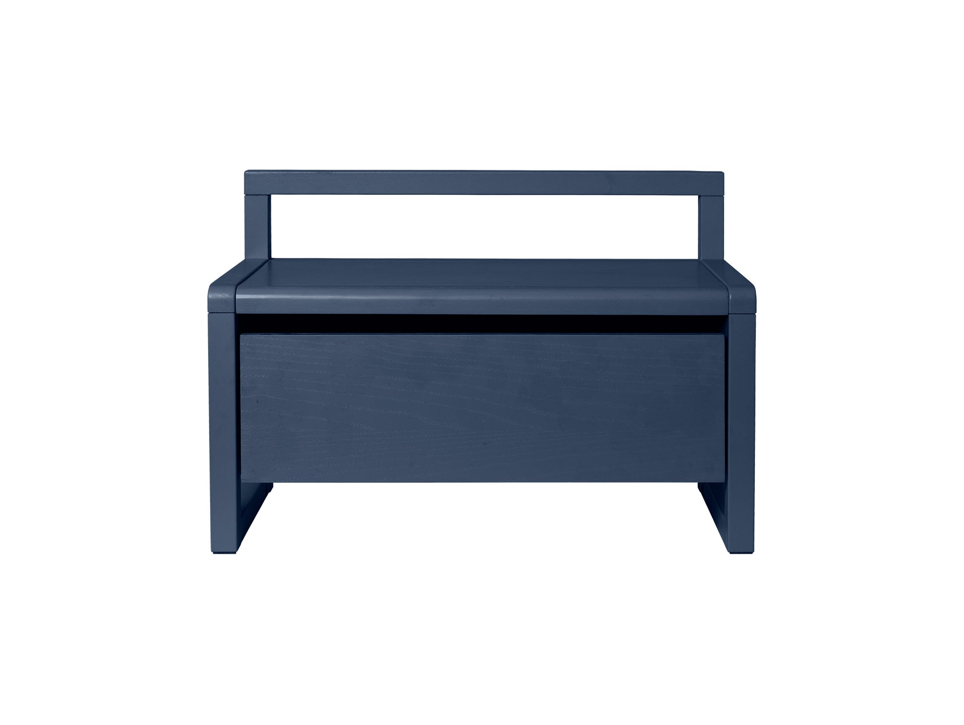 Little Architect Storage Bench by Ferm Living - Dark Blue Painted Ash