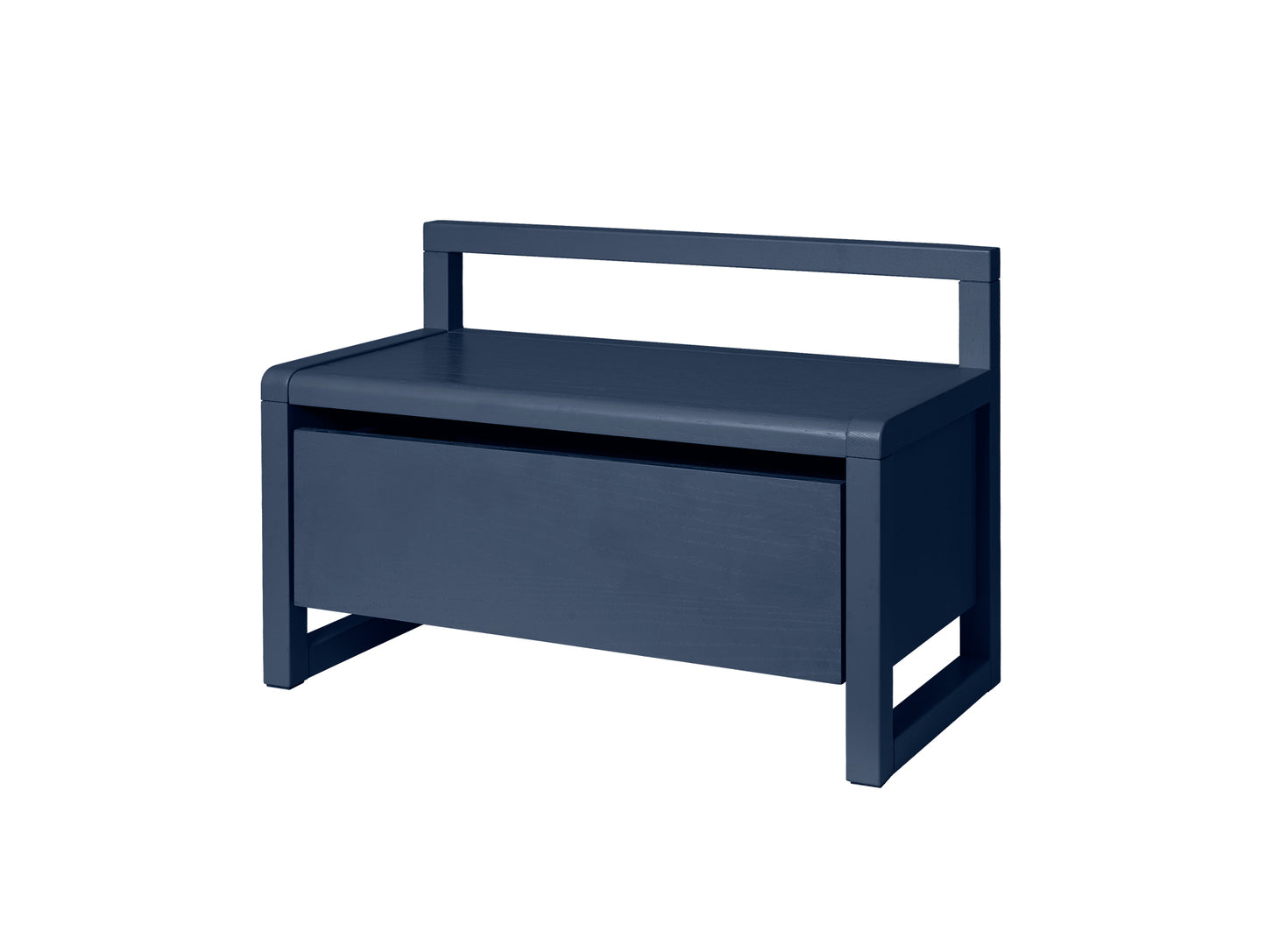Little Architect Storage Bench by Ferm Living - Dark Blue Painted Ash