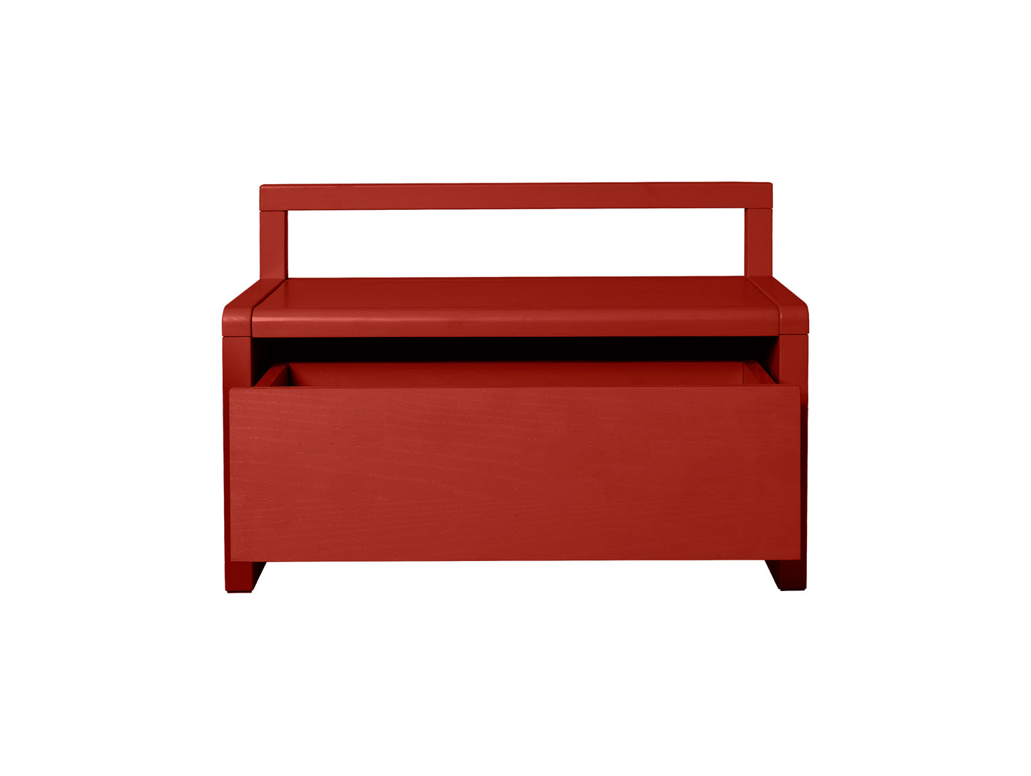 Little Architect Storage Bench by Ferm Living - Poppy Red Painted Ash