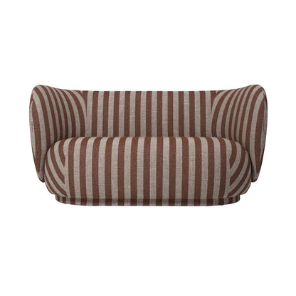 Rico 2-Seater Sofa by Ferm Living - Louisiana Sand Chocolate