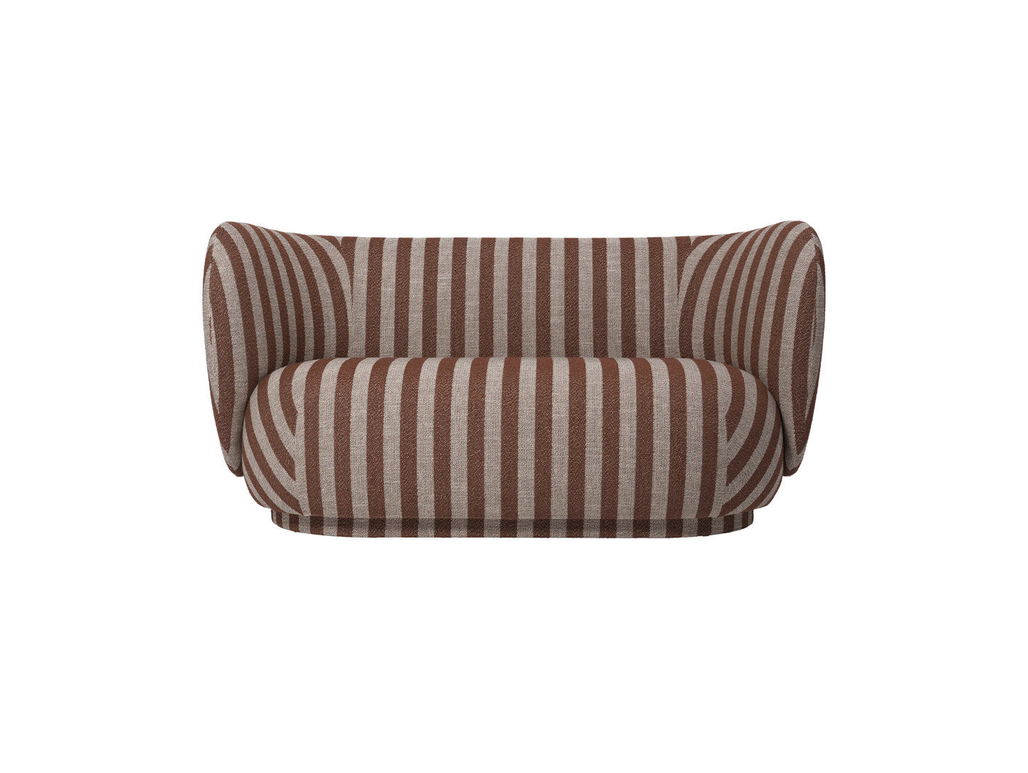Rico 2-Seater Sofa by Ferm Living - Louisiana Sand Chocolate