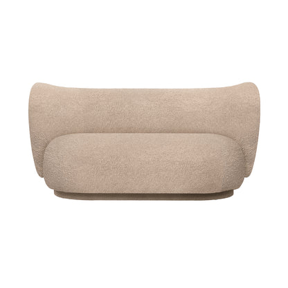 Rico 2-Seater Sofa by Ferm Living - Raw Bouclé Natural