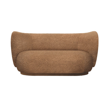 Rico 2-Seater Sofa by Ferm Living - Raw Bouclé Tan