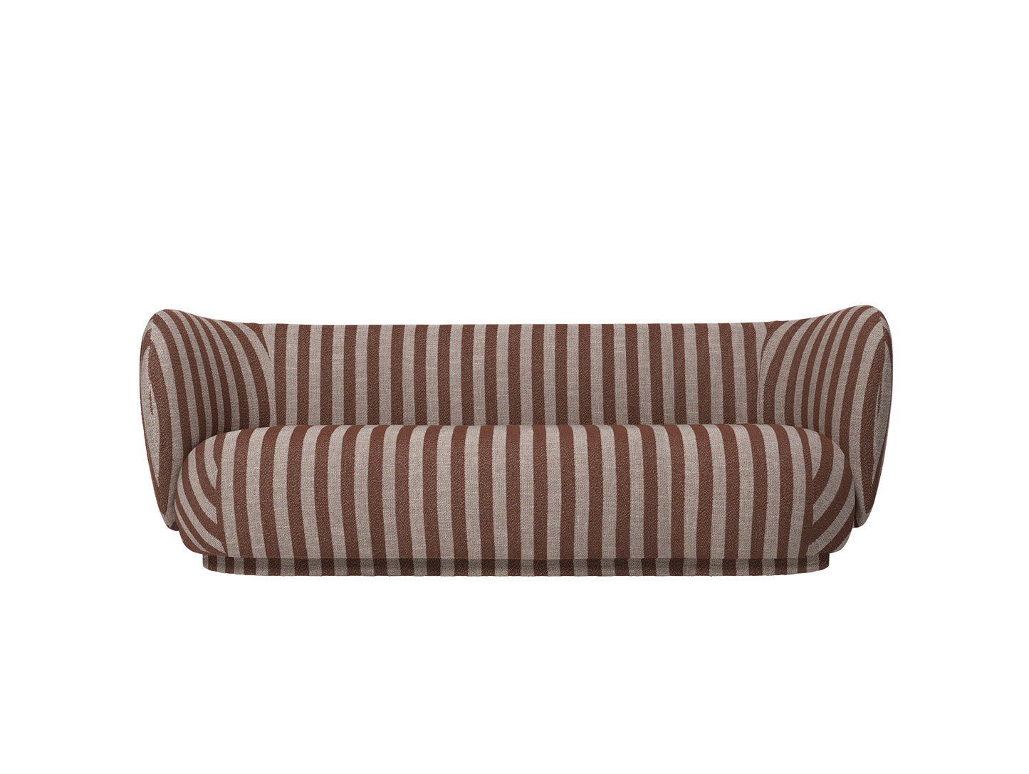 Rico 3-Seater Sofa by Ferm Living - Louisiana Sand Chocolate