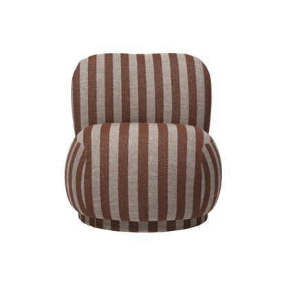 Rico Piccolo Lounge Chair by Ferm Living - Louisiana Sand Chocolate