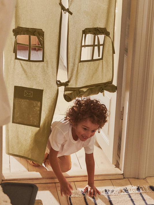Settle Door Curtain by Ferm Living - Elm Green