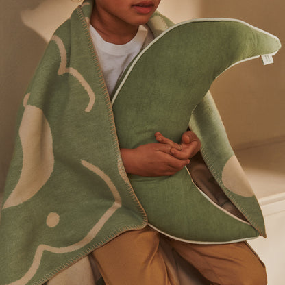 Skye Blanket by Ferm Living - Tea Green / Parchment