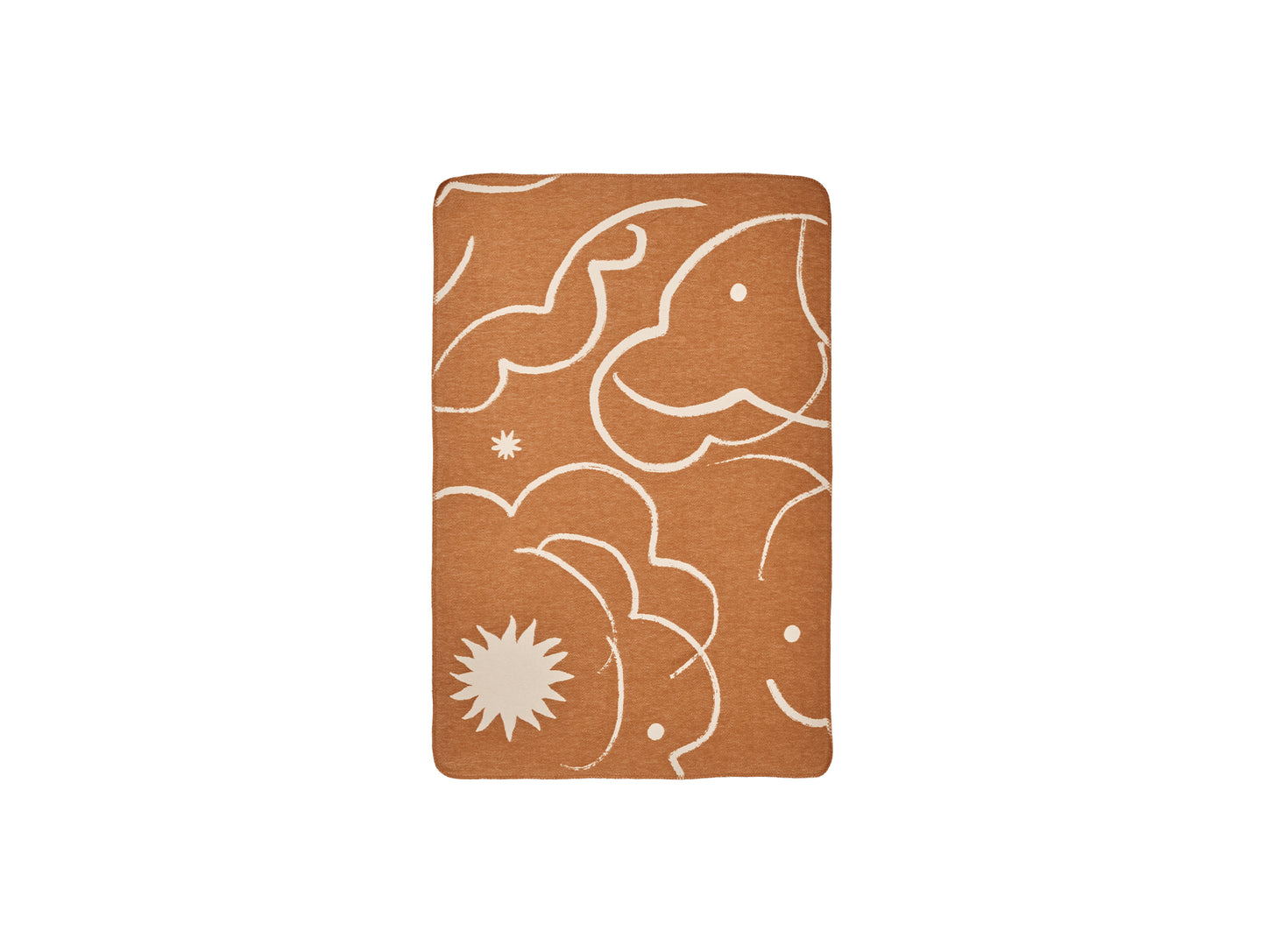 Skye Blanket by Ferm Living - Sienna / Parchment