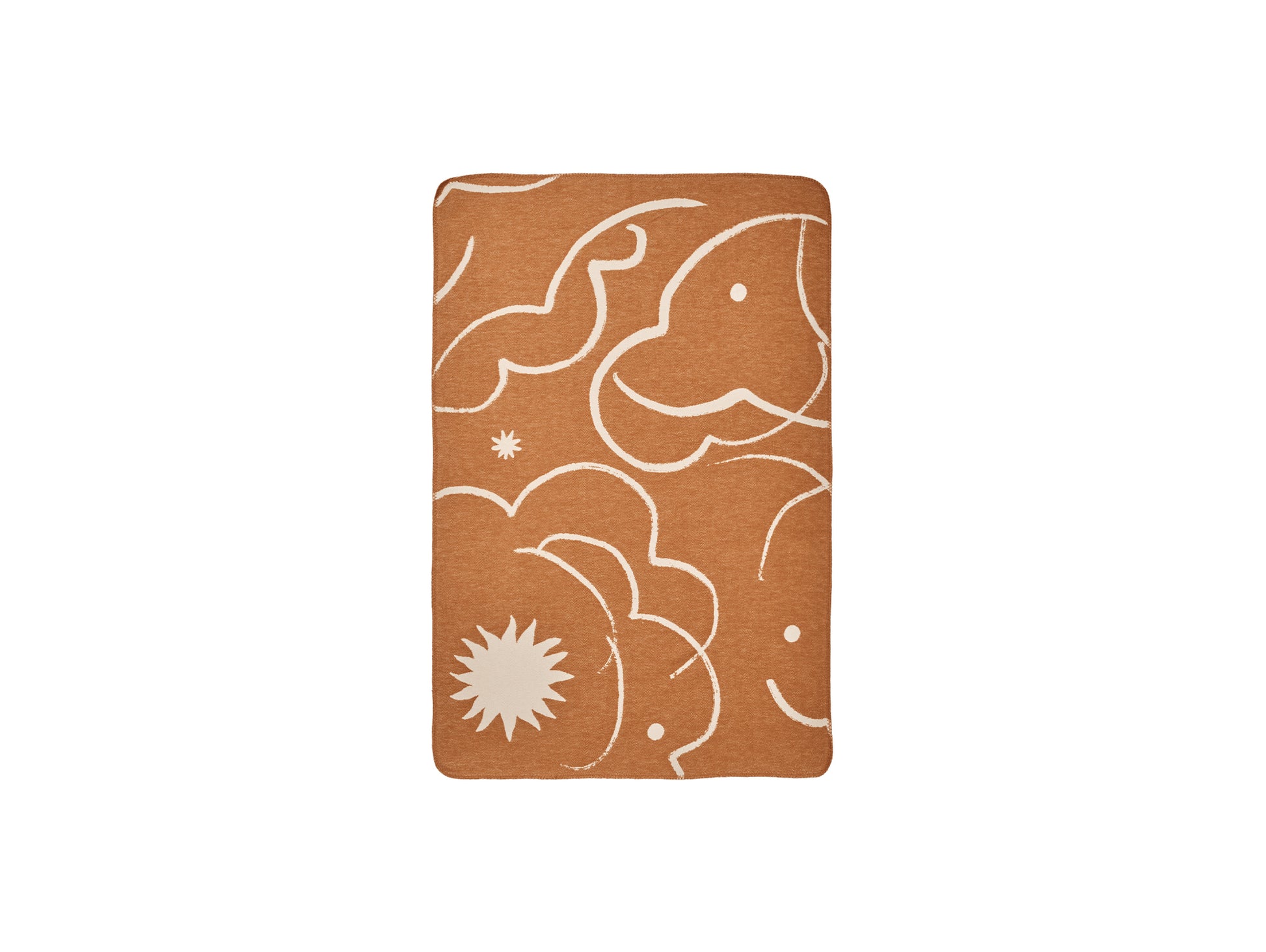 Skye Blanket by Ferm Living - Sienna / Parchment