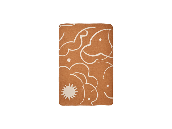 Skye Blanket by Ferm Living - Sienna / Parchment