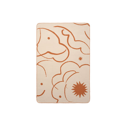 Skye Blanket by Ferm Living - Sienna / Parchment