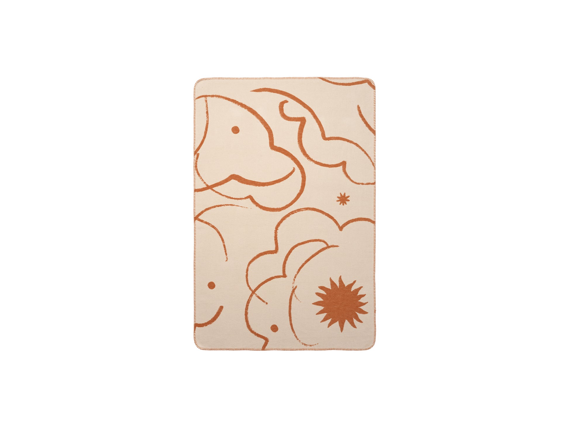 Skye Blanket by Ferm Living - Sienna / Parchment