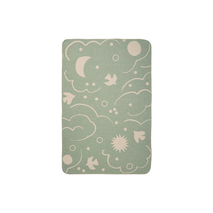 Skye Blanket by Ferm Living - Tea Green / Parchment