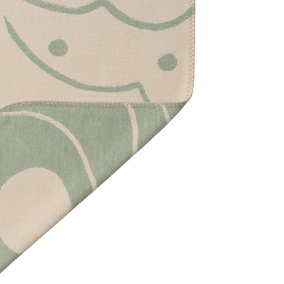 Skye Blanket by Ferm Living - Tea Green / Parchment