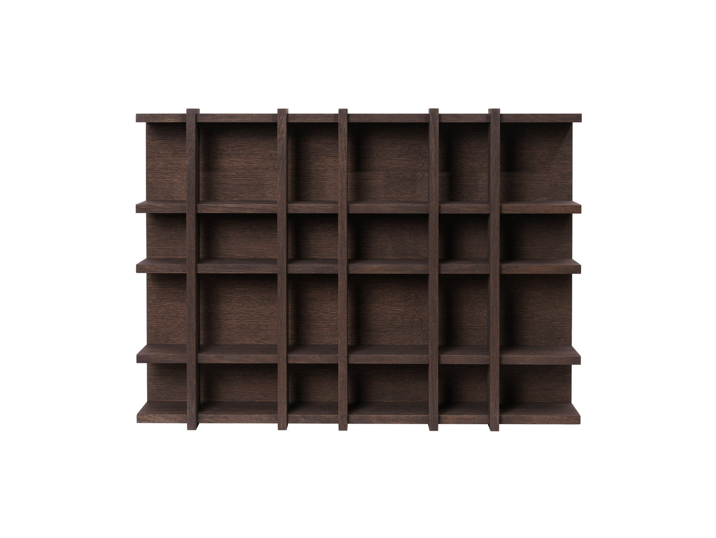 Tilem Shelf by Ferm Living - 6x4 / Dark Stained Oak