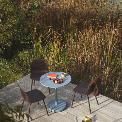 Fiber Outdoor Side Chair by Muuto - Brown Red