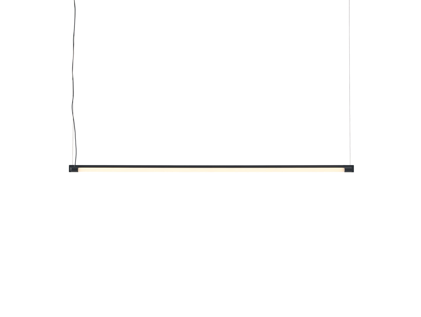 Fine Suspension Lamp by Muuto - Length: 120 cm / Black Aluminium
