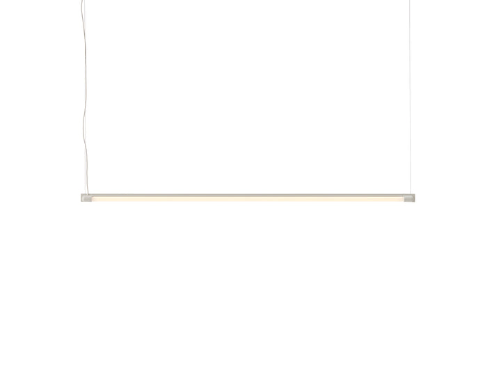 Fine Suspension Lamp by Muuto - Length: 120 cm / Grey Aluminium