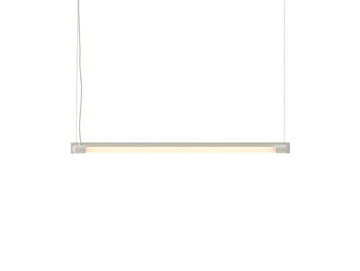 Fine Suspension Lamp by Muuto - Length: 60 cm / Grey Aluminium