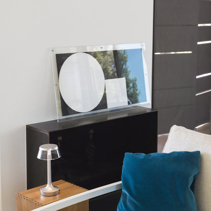 Bon Jour Unplugged Portable Lamp by Flos - Chrome / Transparent Crown