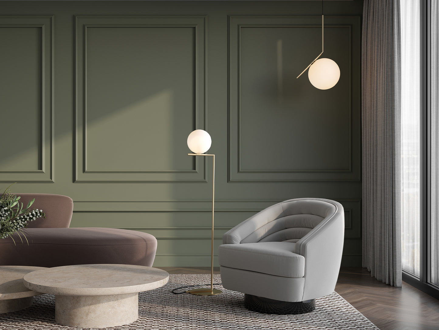 IC S1 Pendant by Flos - Brass