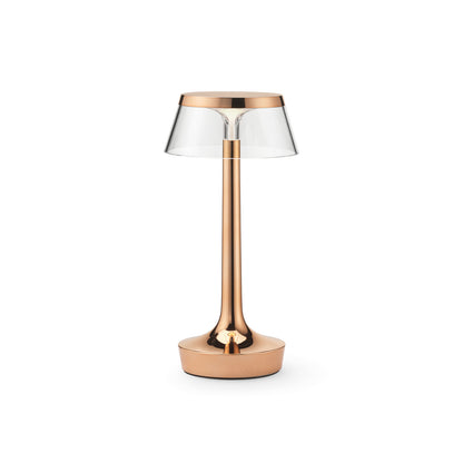 Bon Jour Unplugged Portable Lamp by Flos - Copper / Transparent Crown